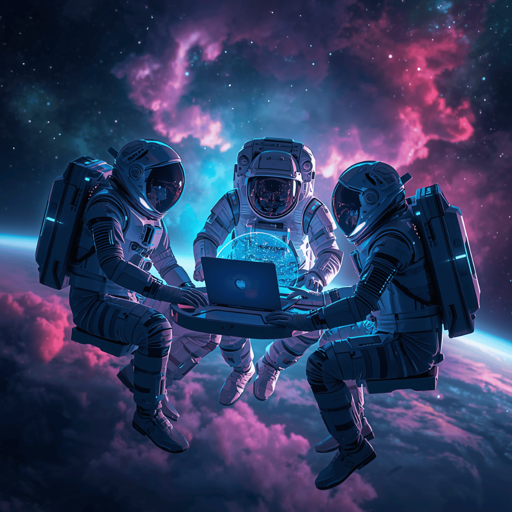 kōkoku space themed about us visual